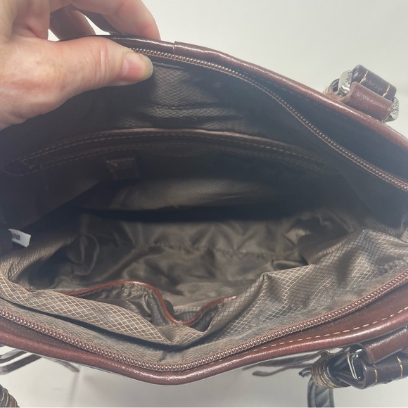 MC Mark Chantal Leather Embossed Shoulder Bag Multicolor - Picture 8 of 16